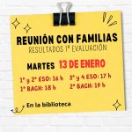 Reuniones con familias
