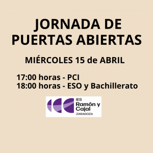 JORNADA DE PUERTAS ABIERTAS