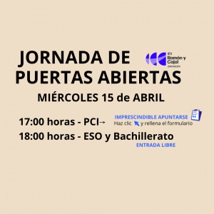 JORNADA DE PUERTAS ABIERTAS