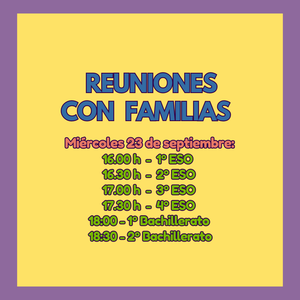 Reuniones de principio de curso